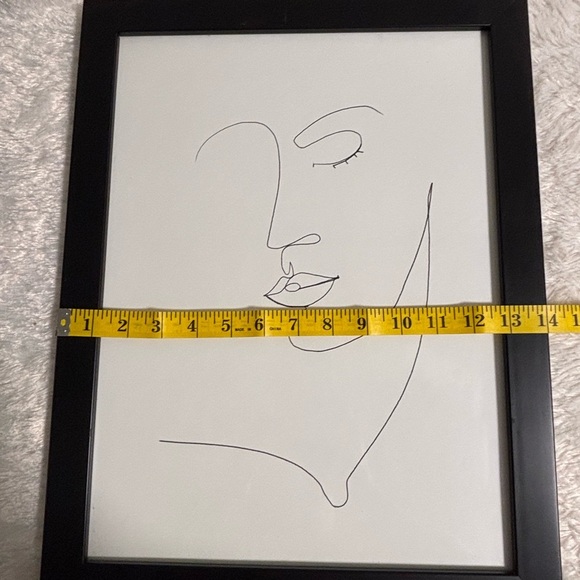 Memory of Her I" by Grace Popp. minimalist piece with a black frame 14x18 - Picture 3 of 5